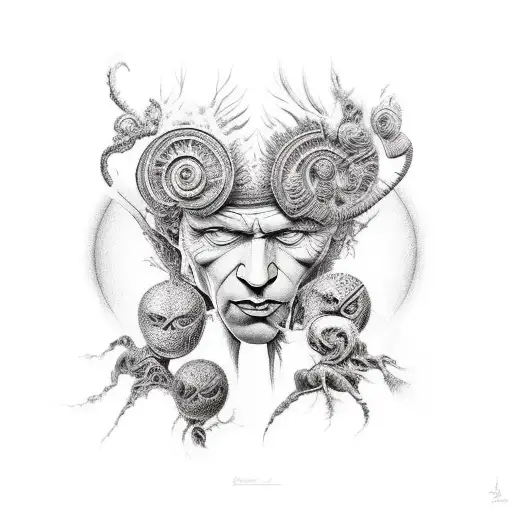 Sandman and brothers from Gaiman Graphic Novell tattoo design idea