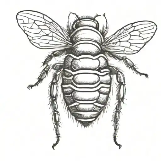 beehive stipple shading tattoo design idea