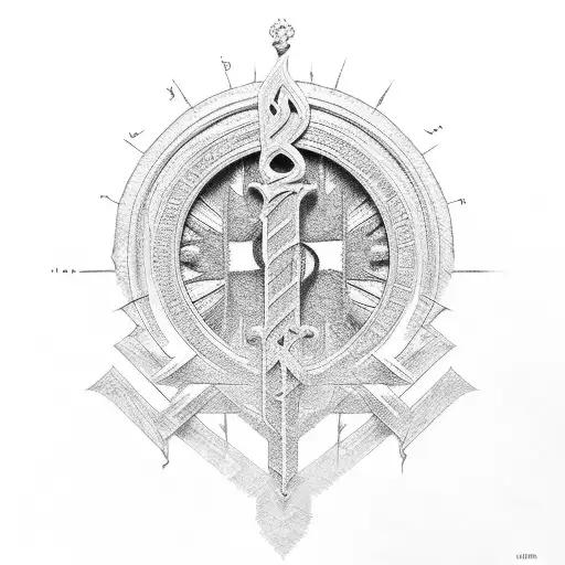 Bible scripture of Joshua 1:9 tattoo design idea