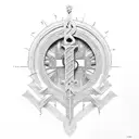 Bible scripture of Joshua 1:9 tattoo design idea