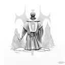 Bible scripture of Joshua 1:9 tattoo design idea