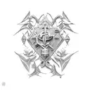 Bible scripture of Joshua 1:9 tattoo design idea