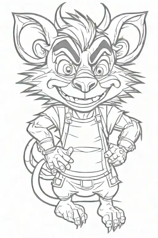taz manian devil cartoon character tattoo design idea