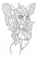 taz manian devil cartoon with sexy  women tattoo design idea