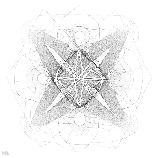 8x8 net levitating, affected by gravity, 45 degree perspective tattoo design idea