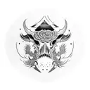 Hog Skull tattoo design idea