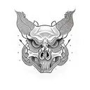 Hog Skull tattoo design idea