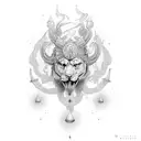 vignisir zeus tattoo design idea