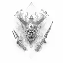 vignisir zeus tattoo design idea