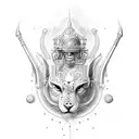 vignisir zeus tattoo design idea