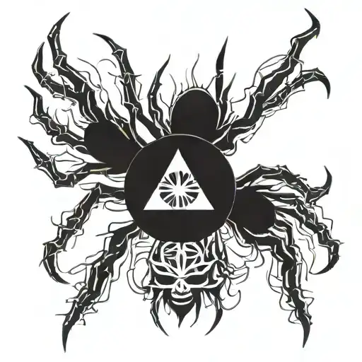 hunter x hunter spider number 8 but the 8 comes from espada number 8 of bleach  tattoo design idea