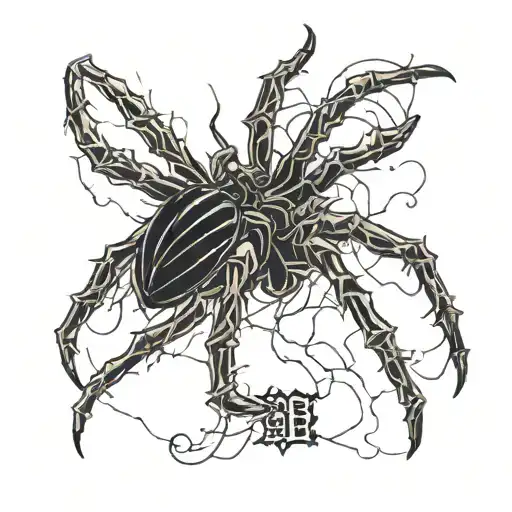 hunter x hunter spider number 8 but the 8 comes from espada number 8 of bleach  tattoo design idea