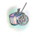 wagon wheel tattoo design idea