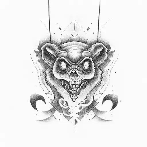 lettering tattoo name "rambo" tattoo design idea