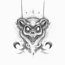 lettering tattoo name "rambo" tattoo design idea
