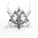 lettering tattoo name "rambo" tattoo design idea