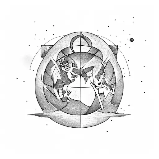 atlas the titan, holding the world on his back, muscular appearances tattoo design idea