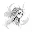 mentally strong girl who was broken a lot before  tattoo design idea