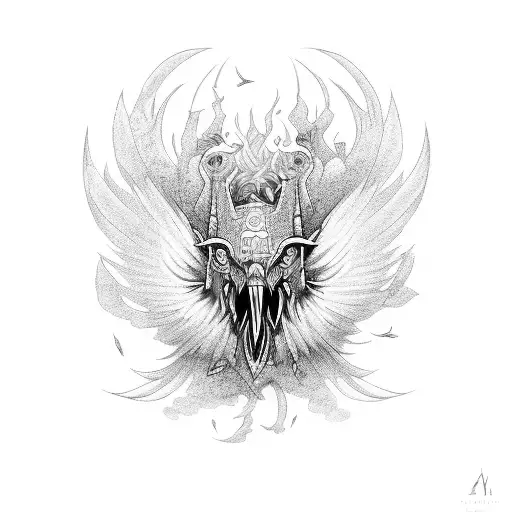 Griffin tattoo design idea