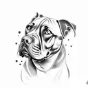cane corso tattoo design idea