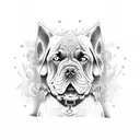 cane corso tattoo design idea