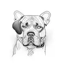 cane corso tattoo design idea