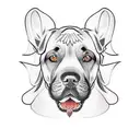Cane corso to shoulder  tattoo design idea
