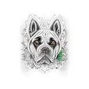 Cane corso to shoulder  tattoo design idea