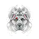 cane corso tattoo design idea