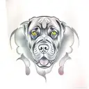 cane corso tattoo design idea