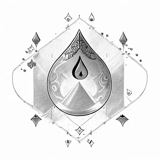 a seven of spades and a two of diamonds tattoo design idea
