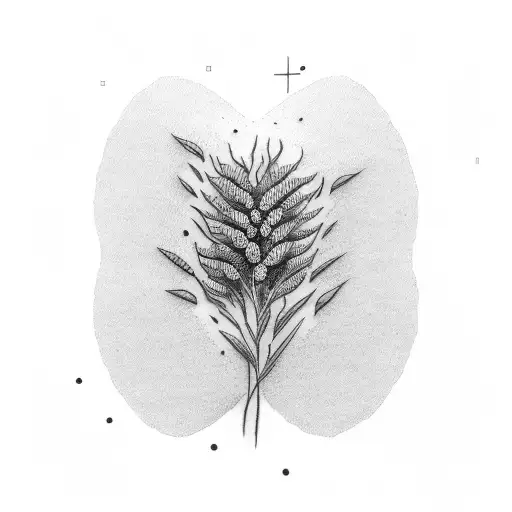 wheat tattoo design idea