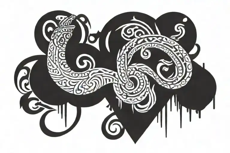 Never give up tattoo design idea