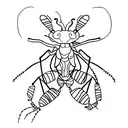 ant with a bow on its head tattoo design idea