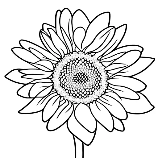 daisy flower with the word Fiona in the stem with violet flower tattoo design idea