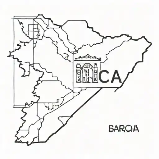 Long live Barca, Catalonia tattoo design idea