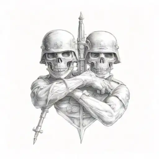 brothers in arms  tattoo design idea