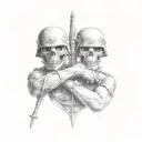 brothers in arms  tattoo design idea