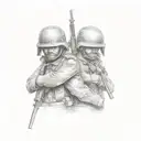brothers in arms  tattoo design idea