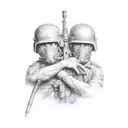 brothers in arms  tattoo design idea