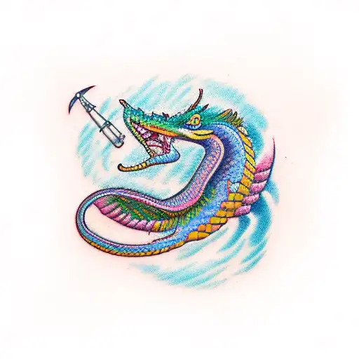 Quetzalcoatl tattoo design idea