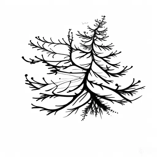 Mistletoe tattoo design idea