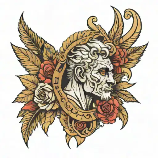 caesar tattoo design idea