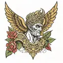 caesar tattoo design idea