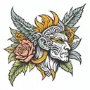 caesar tattoo design idea