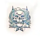 classic store tattoo design idea