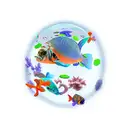 Fish out of water and butterflies in the aquarium tattoo design idea