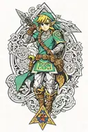 zelda tattoo design idea
