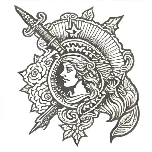 army virgin tattoo design idea