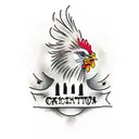 chicken tattoo design idea